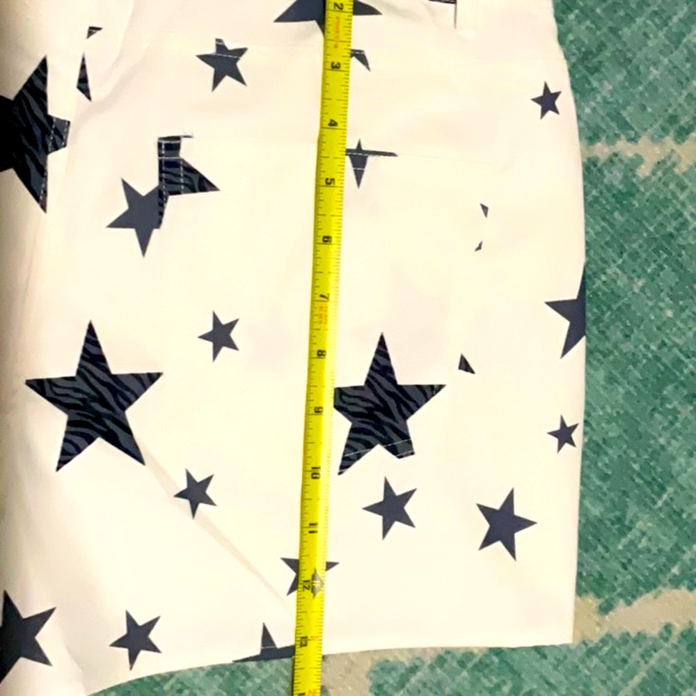 UMGEE White Star Print Women's Shorts - Picture 9 of 10